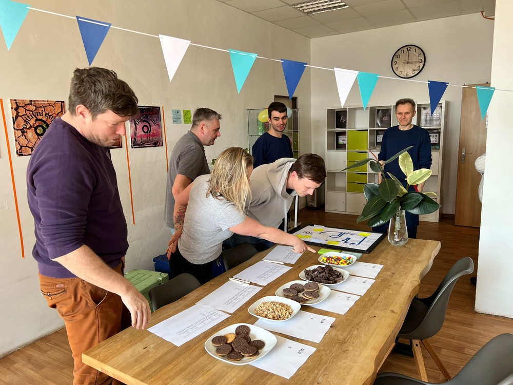 Product tasting with the Pilsen team